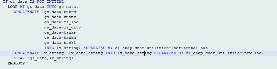 Convert Internal Table